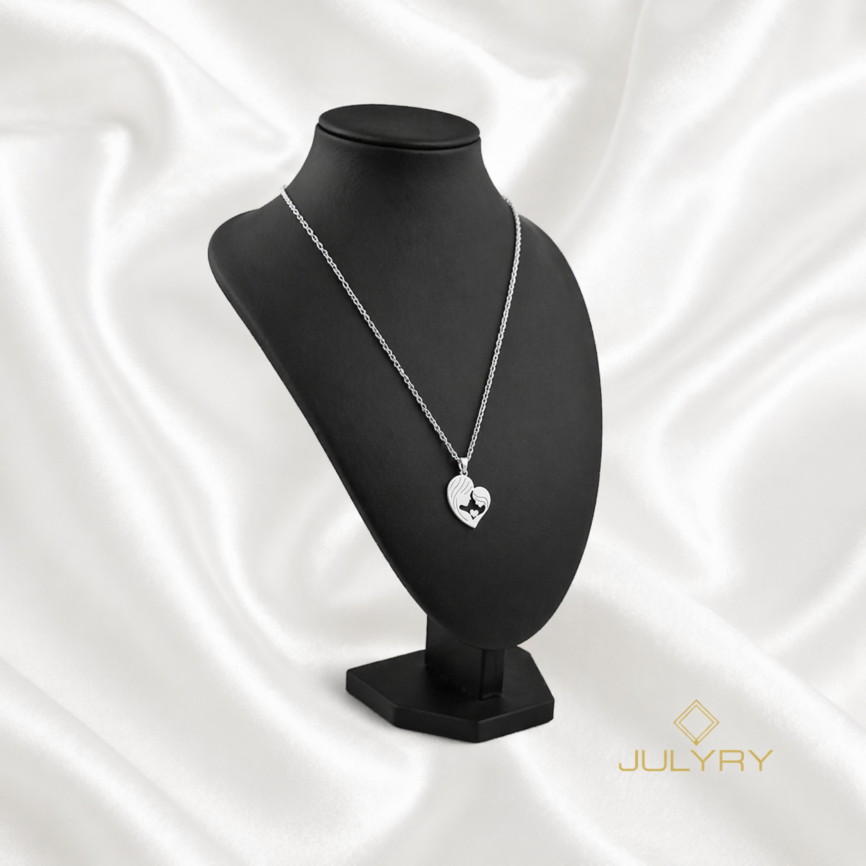 Collar mamá e hija en plata 925/950