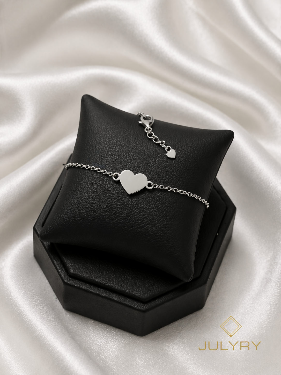 Pulsera corazón personalizado en plata 925/950