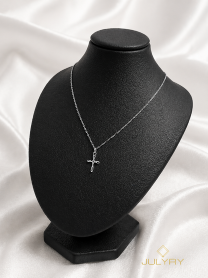 Collar Cruz modelo 2 en plata 925/950