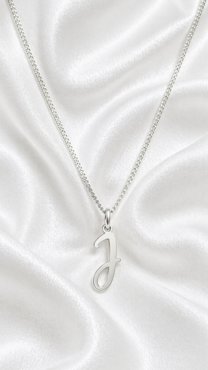 Collar letra modelo 1 en plata 925/950