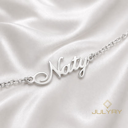 Pulsera Naty personalizable en plata 925/950