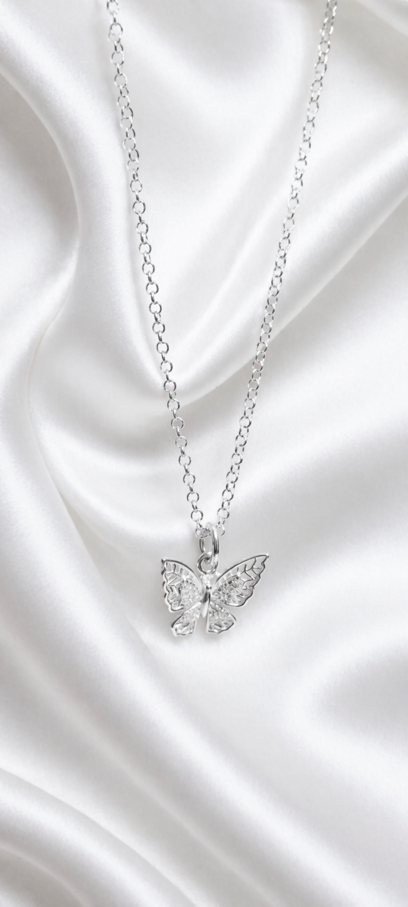 Collar Mariposa 1 en plata 925/950