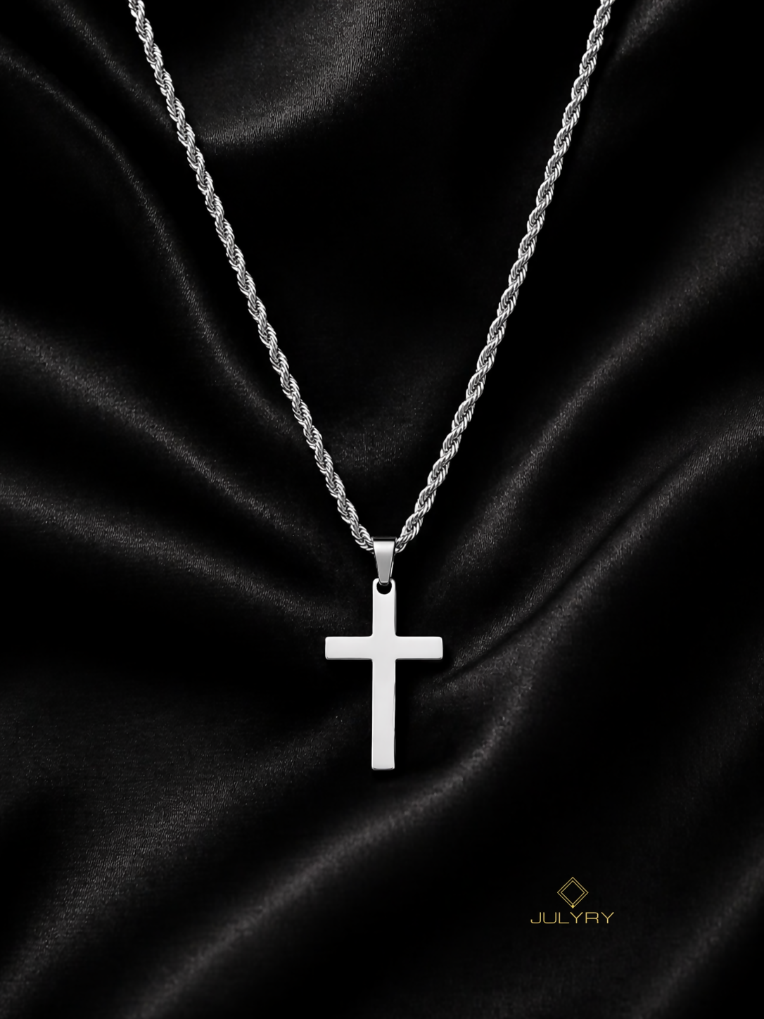 Collar Cruz 2 en plata 925/950