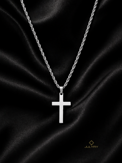 Collar Cruz 2 en plata 925/950