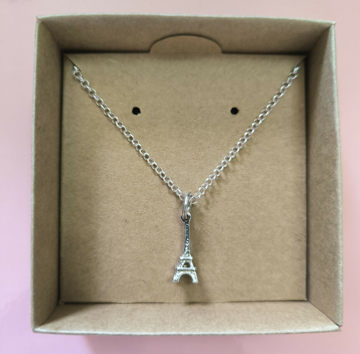Collar Torre Eiffel en Plata