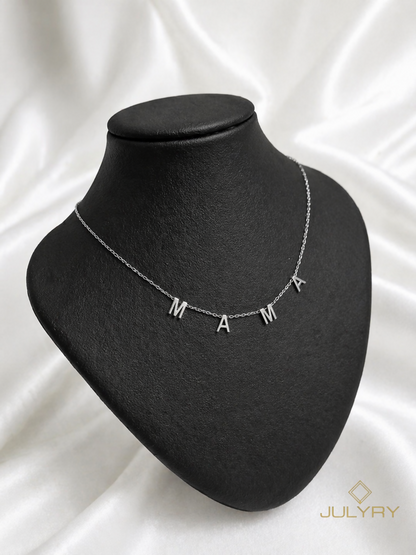 Collar Mamá M en plata 925/950