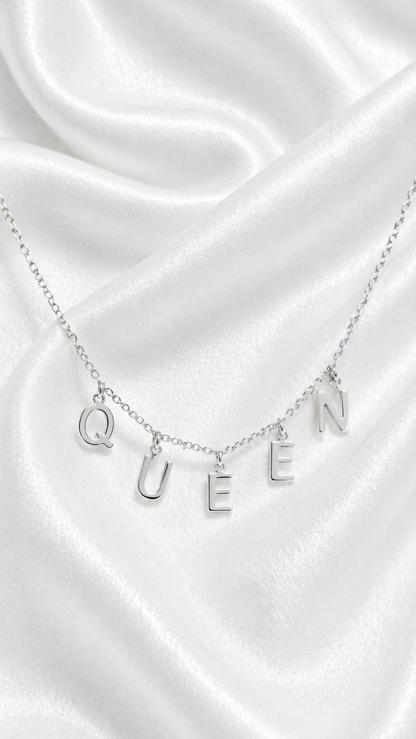 Collar personalizado QUEEN en plata 925/950