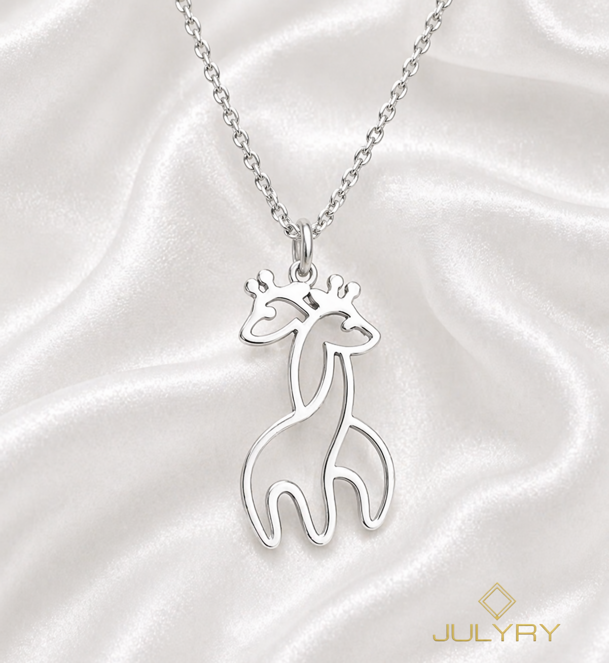 Collar jirafas en plata 925/950