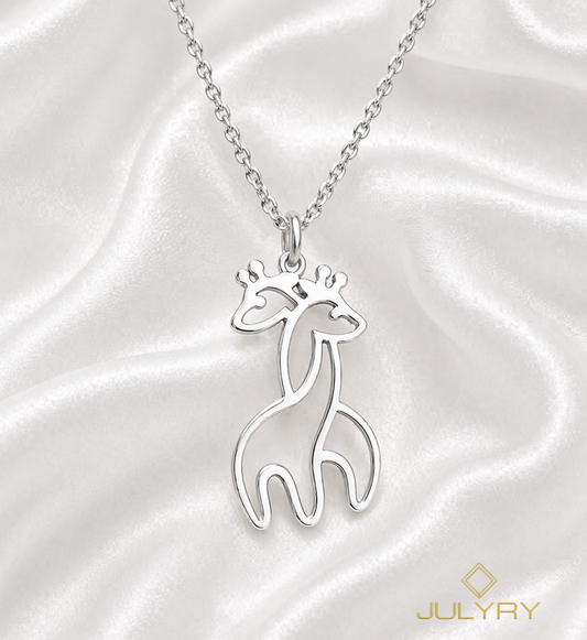 Collar jirafas en plata 925/950