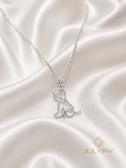 Collar exclusivo perrito en plata 925/950