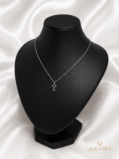 Collar Cruz modelo 2 en plata 925/950