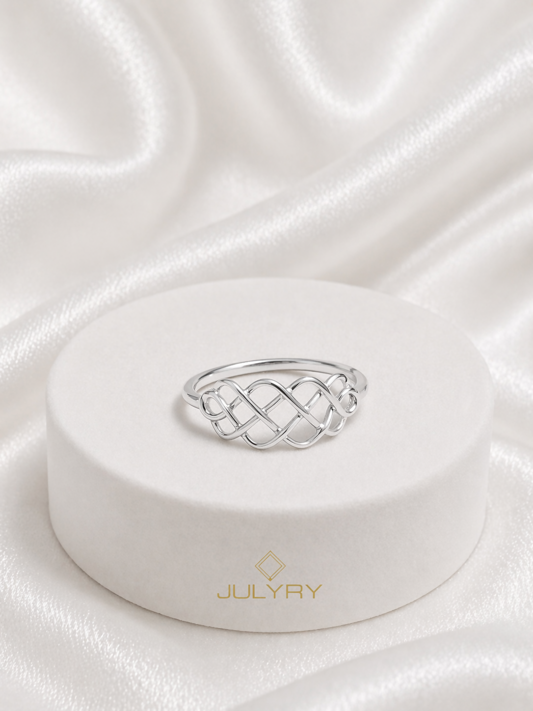 Anillo canasta en plata 925/950