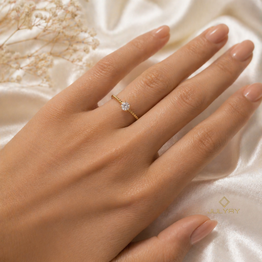 Anillo Luz en oro de 18k