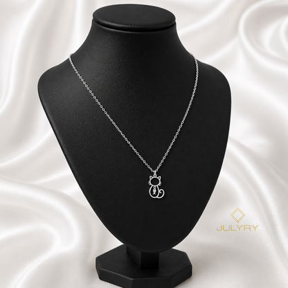 Collar Gatito en plata 925/950