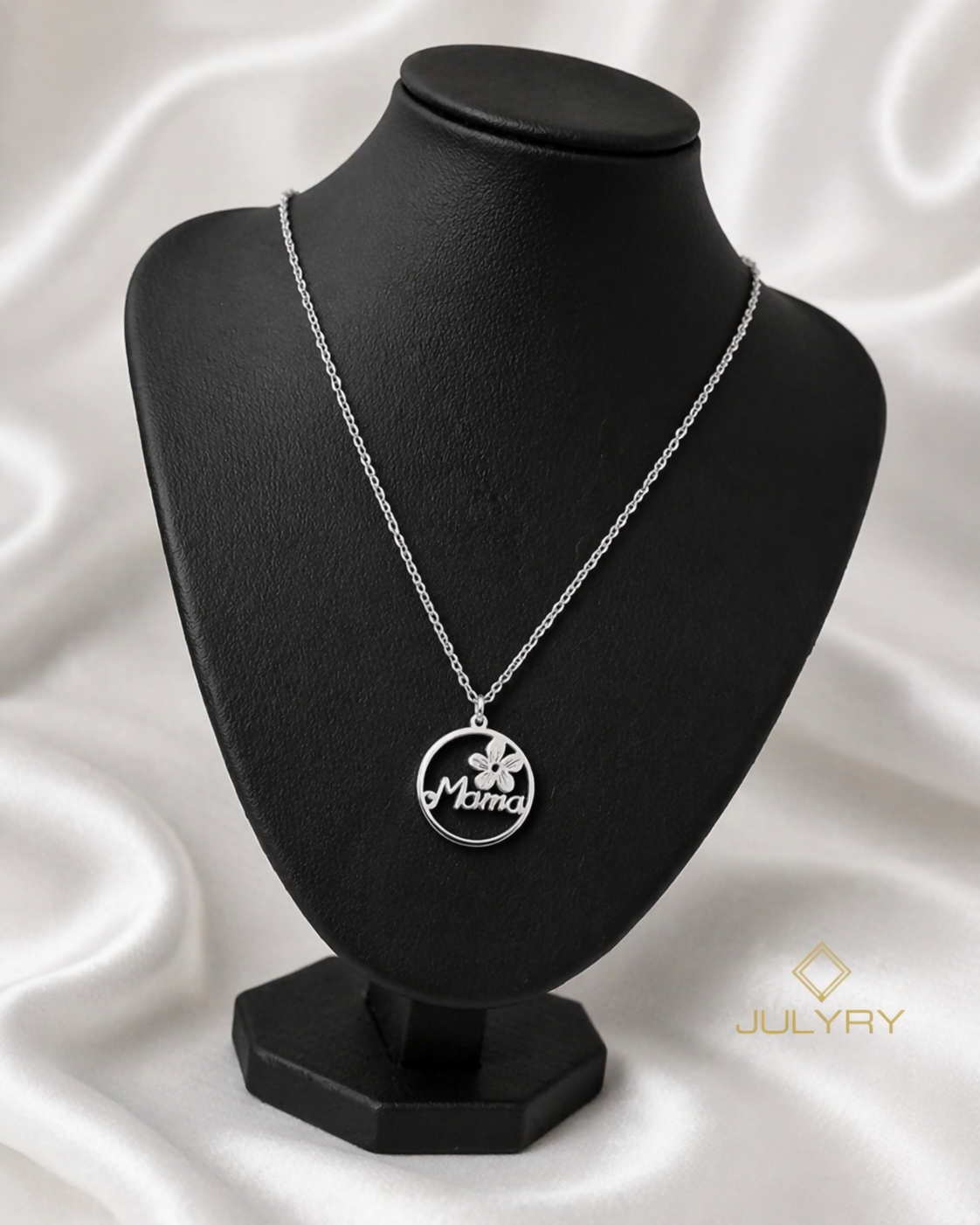 Collar Mamá Flor en plata 925/950