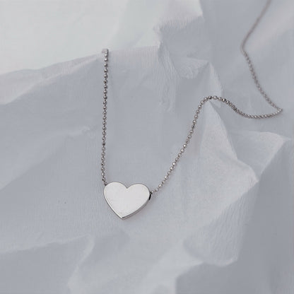 Collar corazón en plata 925/950