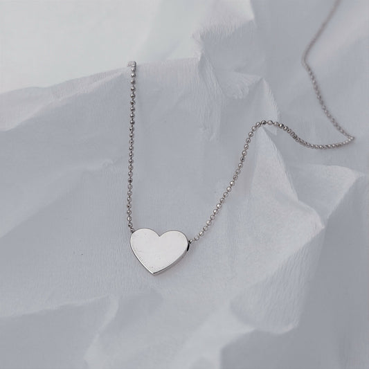 Collar corazón en plata 925/950